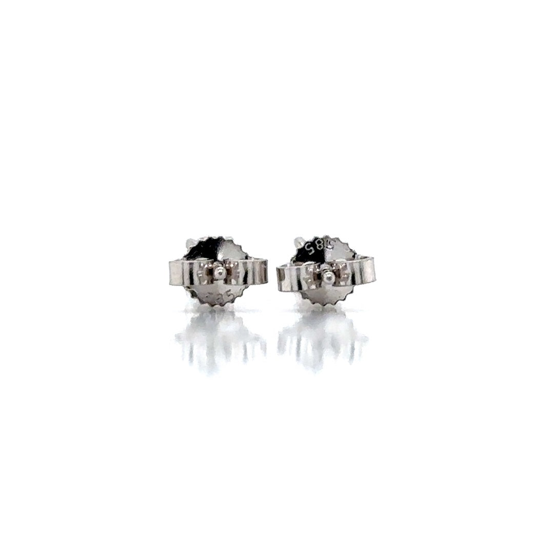 Solitaire Earrings (4-Prong) - 14k Gold