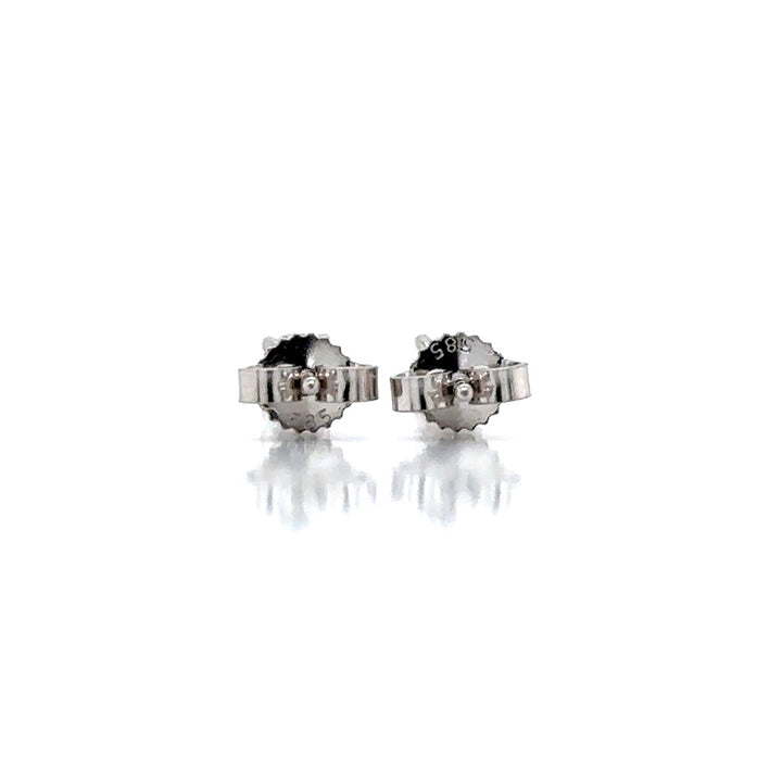 Solitaire Earrings (4-Prong) - 14k Gold