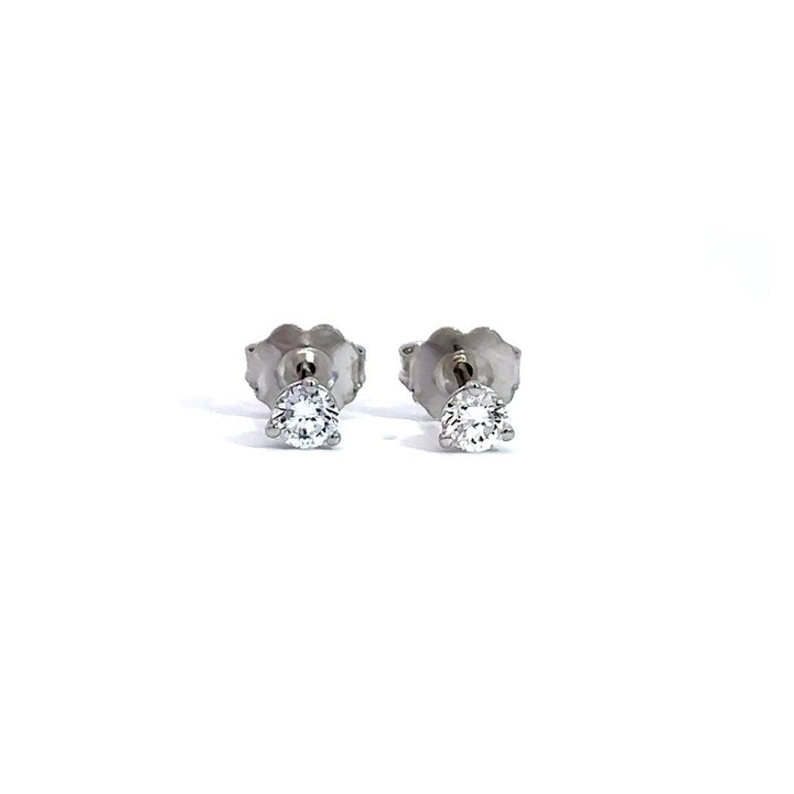 Solitaire Earrings (Martini-Set) - 14k Gold