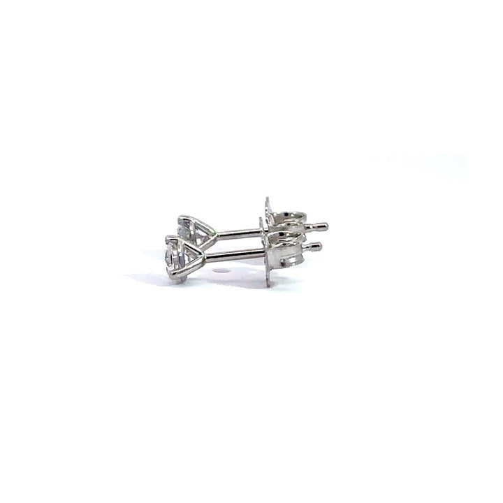 Solitaire Earrings (Martini-Set) - 14k Gold
