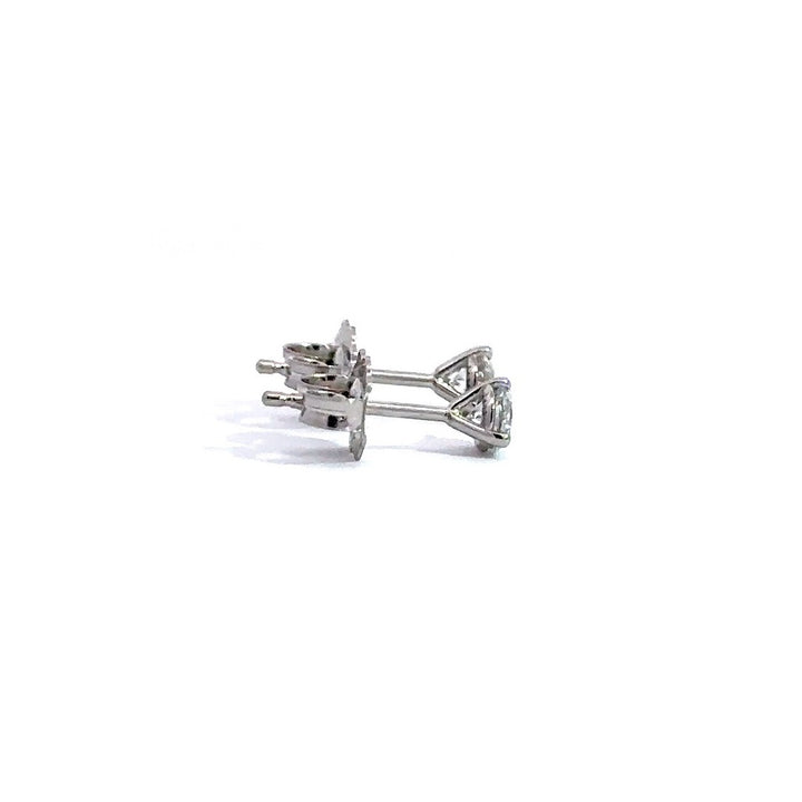Solitaire Earrings (Martini-Set) - 14k Gold