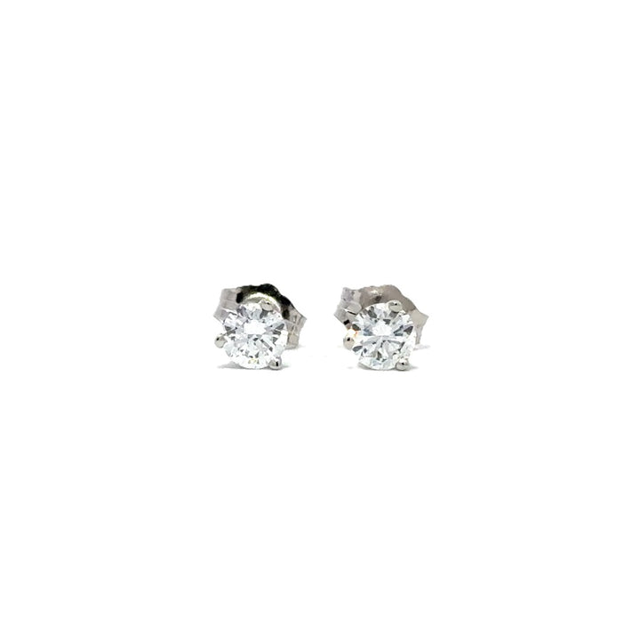 Solitaire Earrings (Martini-Set) - 14k Gold