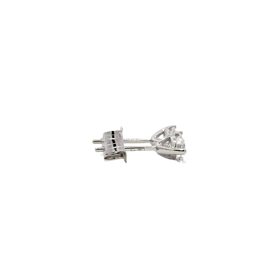 Solitaire Earrings (Martini-Set) - 14k Gold
