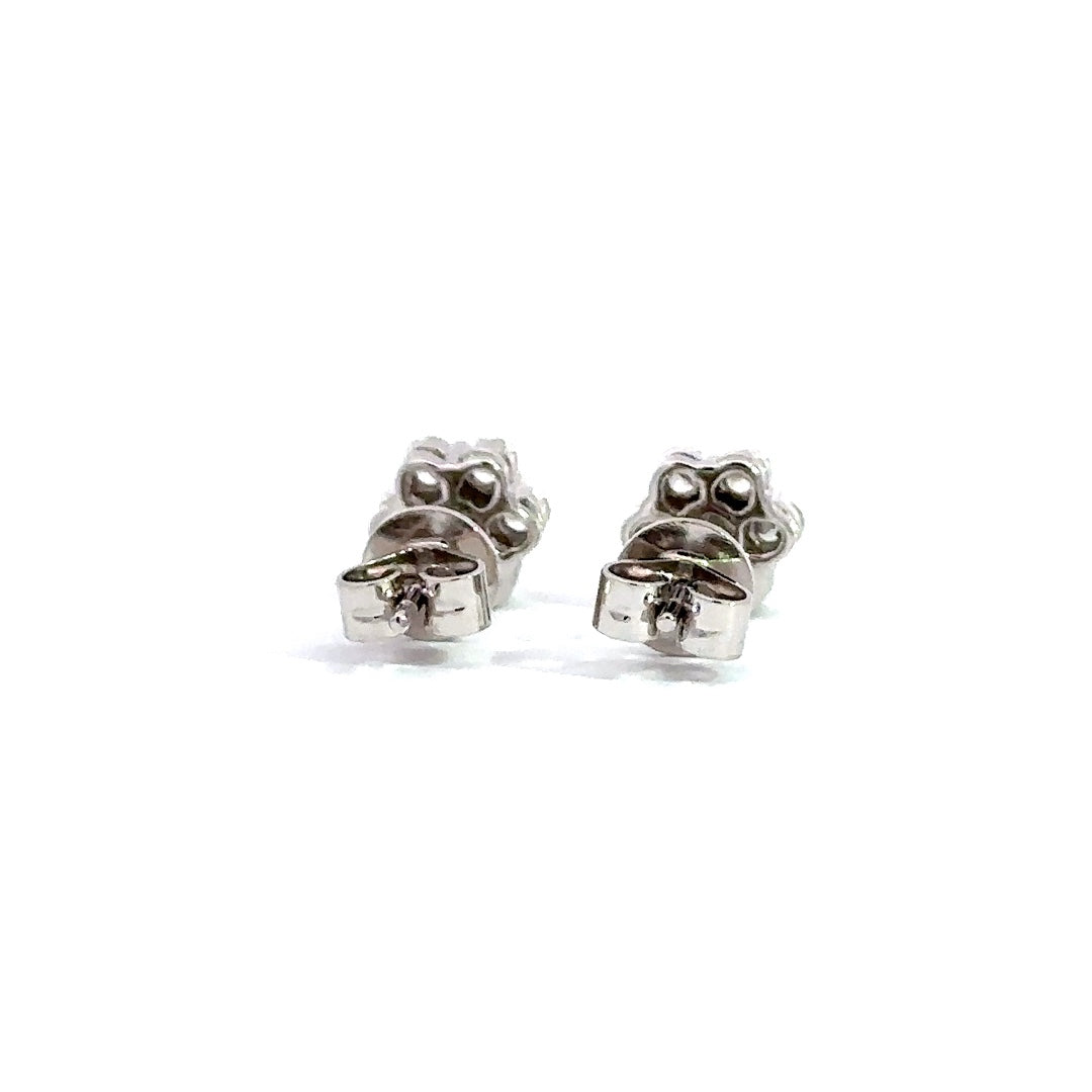 Flower Stud Earrings - 14k Gold