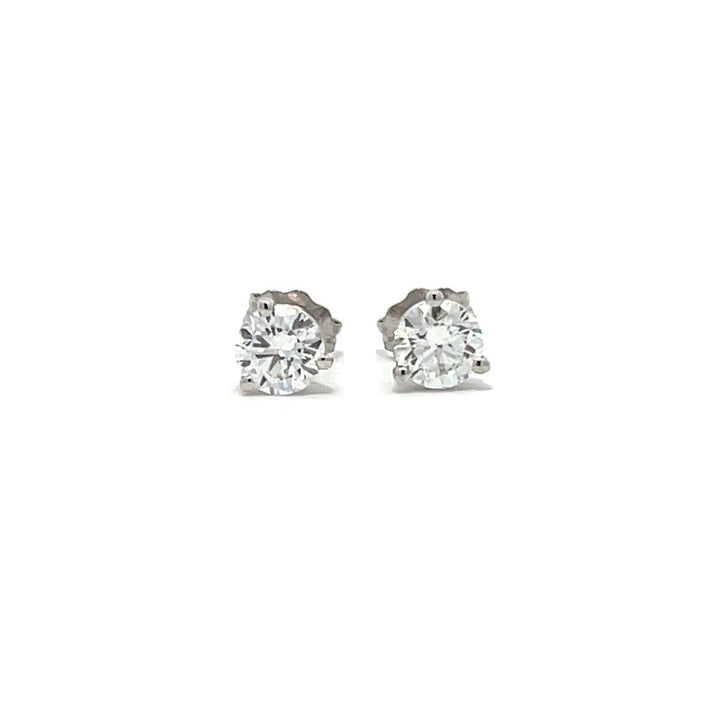 Solitaire Earrings (Martini-Set) - 14k Gold