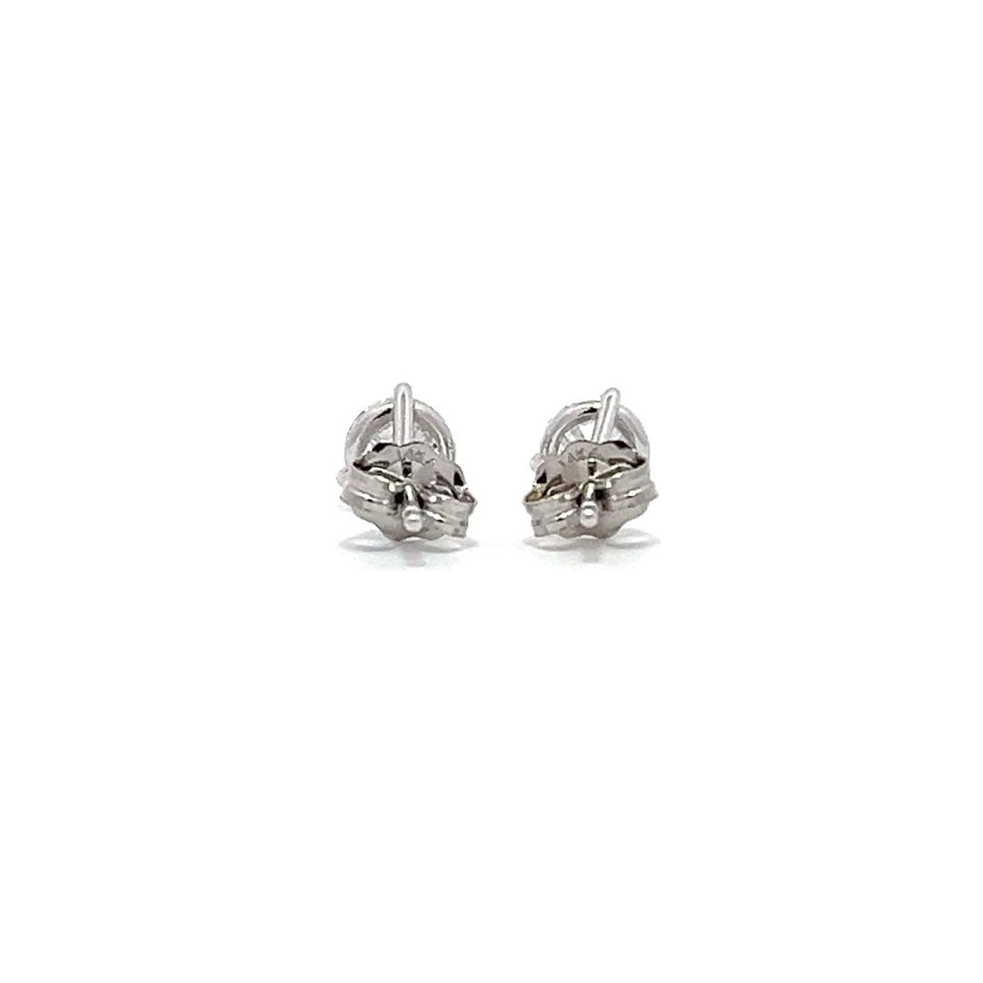 Solitaire Earrings (Martini-Set) - 14k Gold