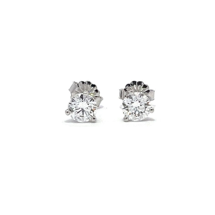 Solitaire Earrings (Martini-Set) - 14k Gold