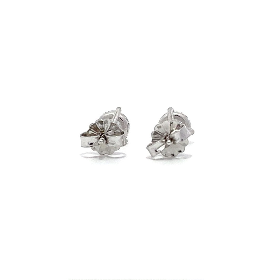 Solitaire Earrings (Martini-Set) - 14k Gold