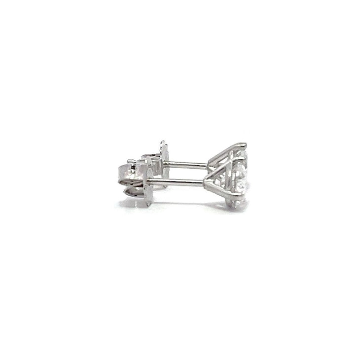 Solitaire Earrings (Martini-Set) - 14k Gold