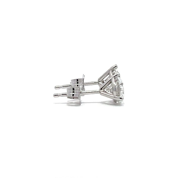 Solitaire Earrings (Martini-Set) - 14k Gold