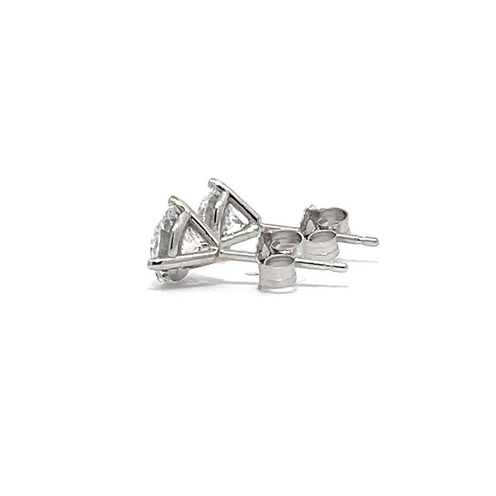 Solitaire Earrings (Martini-Set) - 14k Gold
