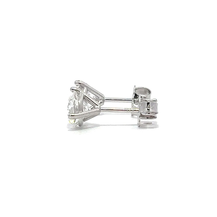 Solitaire Earrings (Martini-Set) - 14k Gold