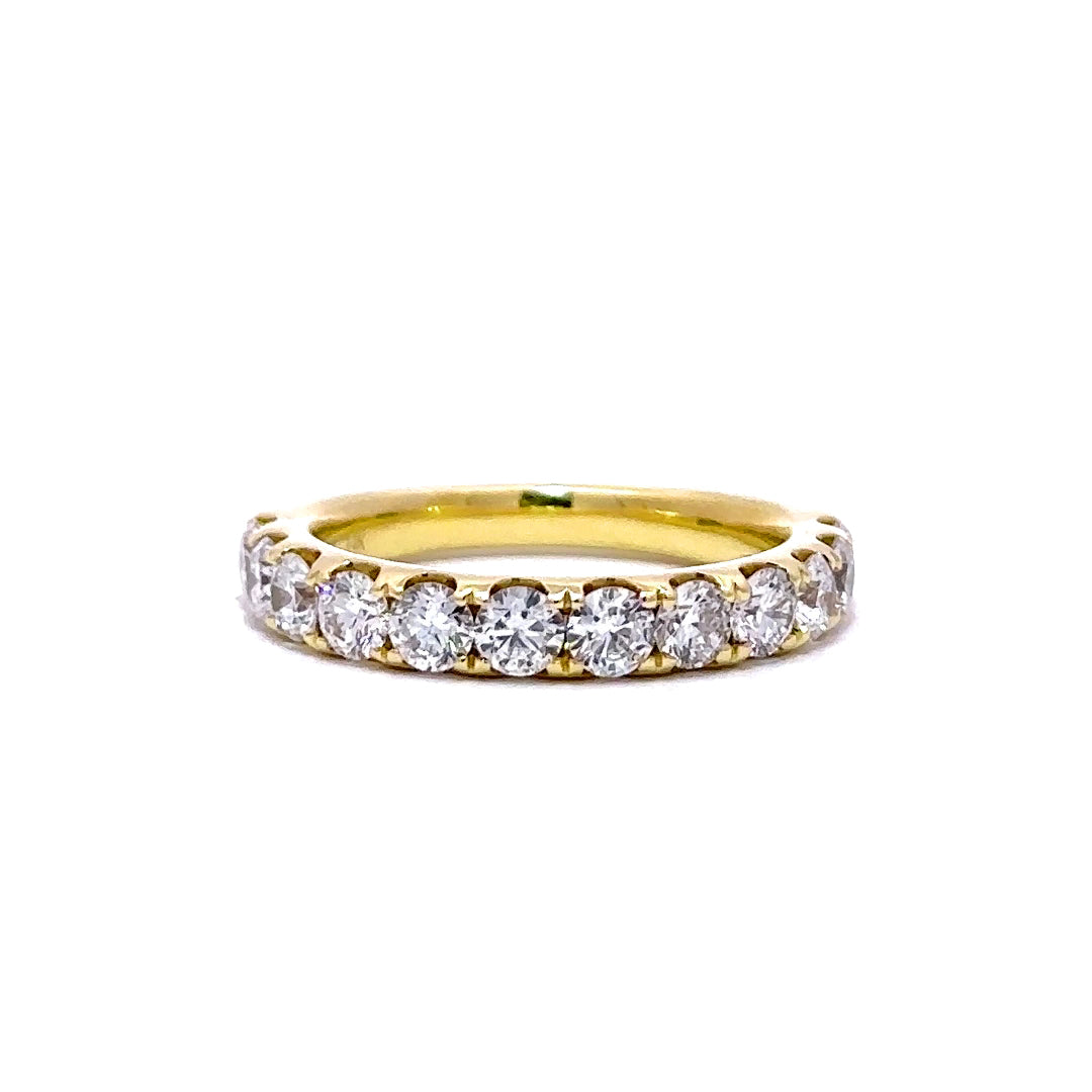 Half Eternity Ring - 14k Yellow Gold 1.45ct #10683