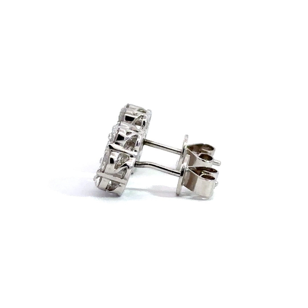 Flower Stud Earrings - 14k Gold