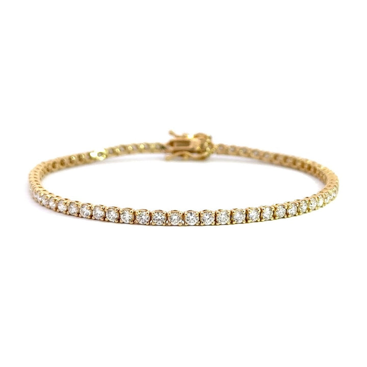 Tennis Bracelet - 14k Yellow Gold 3.00ct #10813