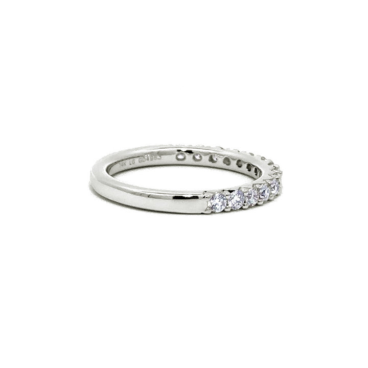 French Pave Ring - 14k White Gold 0.50ct #11236