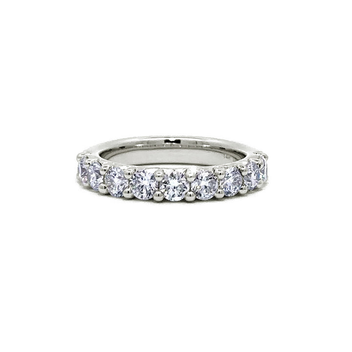 French Pave Ring - 14k White Gold 1.50ct #11239