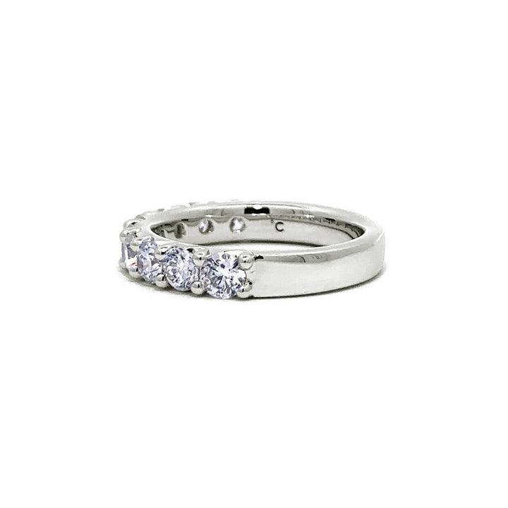 French Pave Ring - 14k White Gold 1.50ct #11239