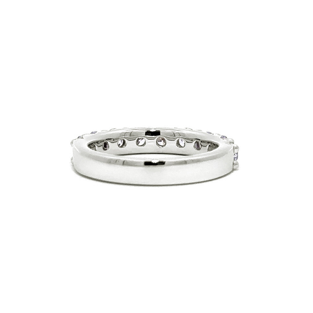 French Pave Ring - 14k White Gold 1.50ct #11239