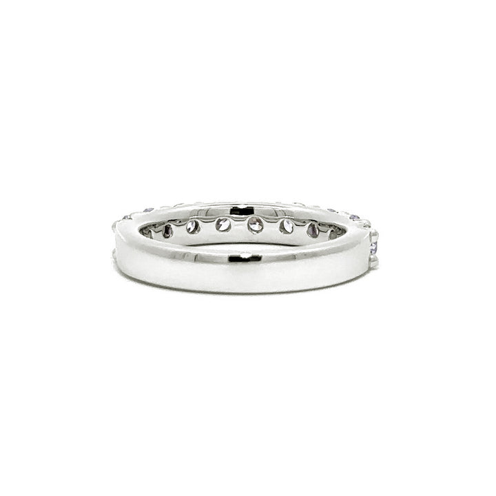 French Pave Ring - 14k White Gold 1.50ct #11239
