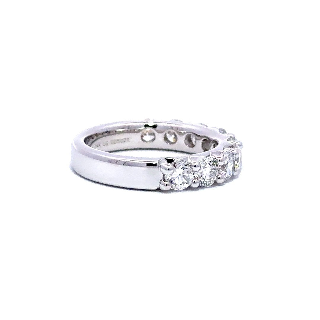 French Pave Ring - 14k White Gold 2.00ct #11397
