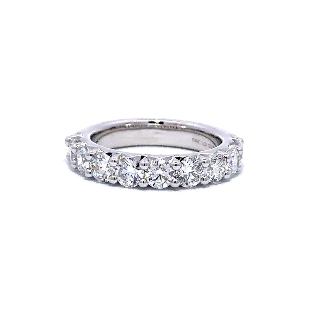 French Pave Ring - 14k White Gold 2.00ct #11397
