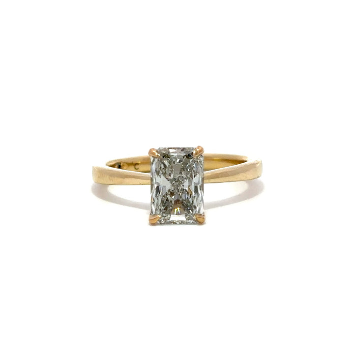 Solitaire Ring (Radiant) - 14k Yellow Gold 1.51ct #12048