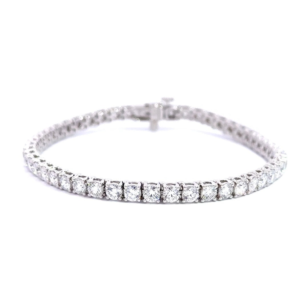 Tennis Bracelet - 10k White Gold 7.00ct #12202