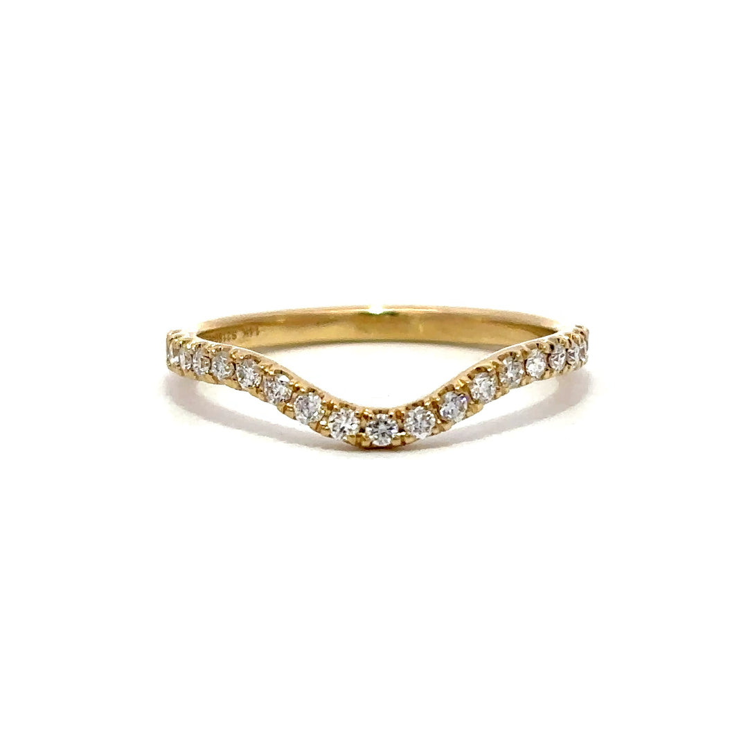 Curved Ring - 14k Yellow Gold #12783