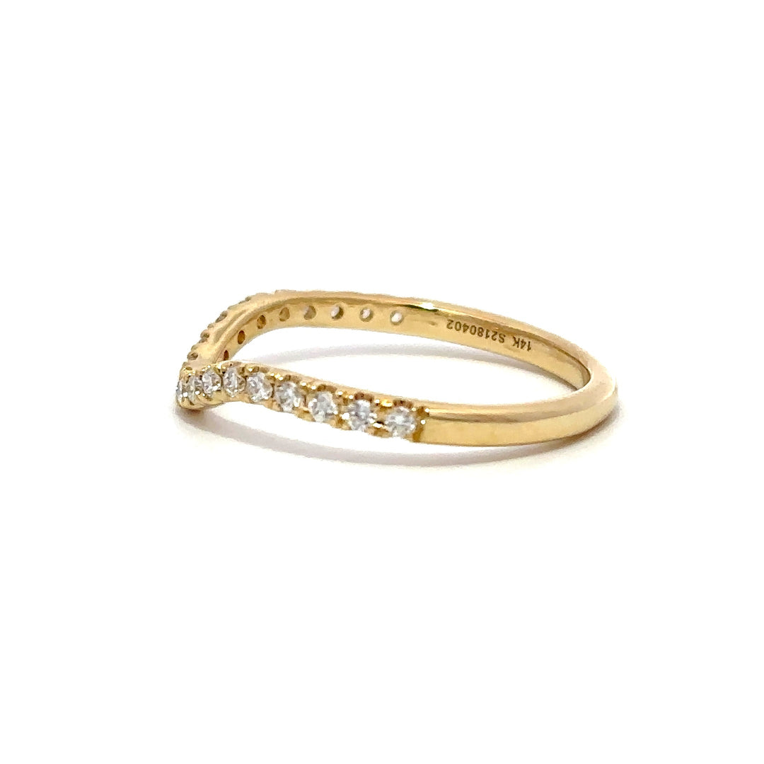 Curved Ring - 14k Yellow Gold #12783