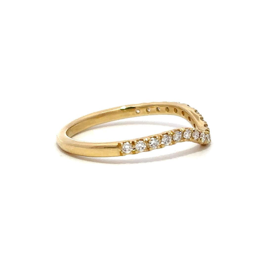Curved Ring - 14k Yellow Gold #12783
