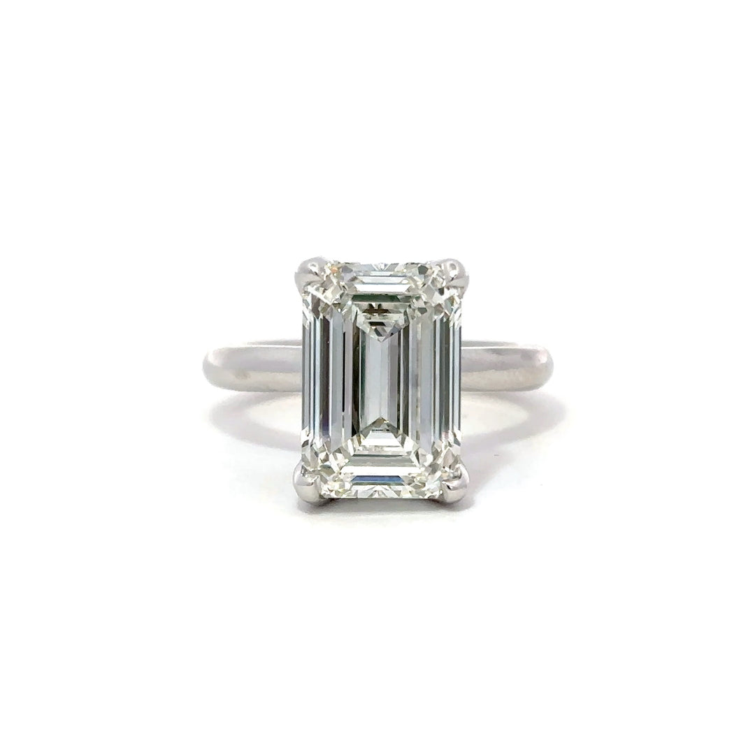 Statement Collection (Emerald) - 14k White Gold 5.48ct #12793