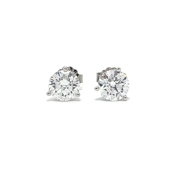 Solitaire Earrings (Martini-Set) - 14k Gold