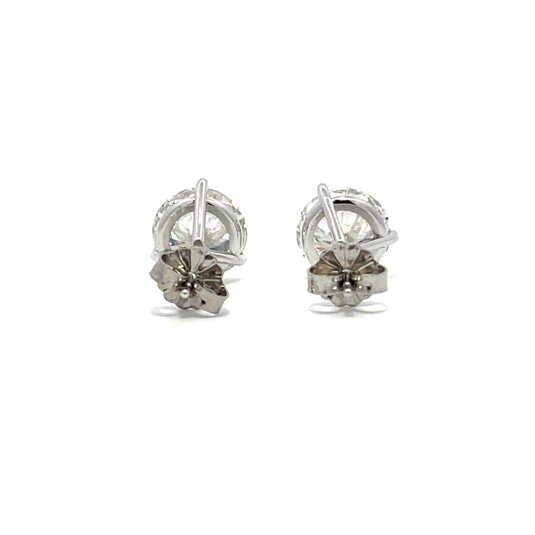 Solitaire Earrings (Martini-Set) - 14k Gold