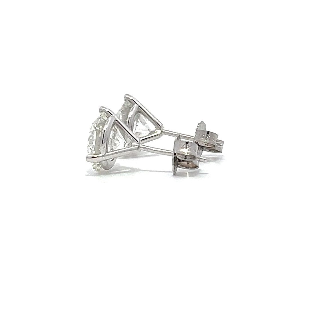 Solitaire Earrings (Martini-Set) - 14k Gold