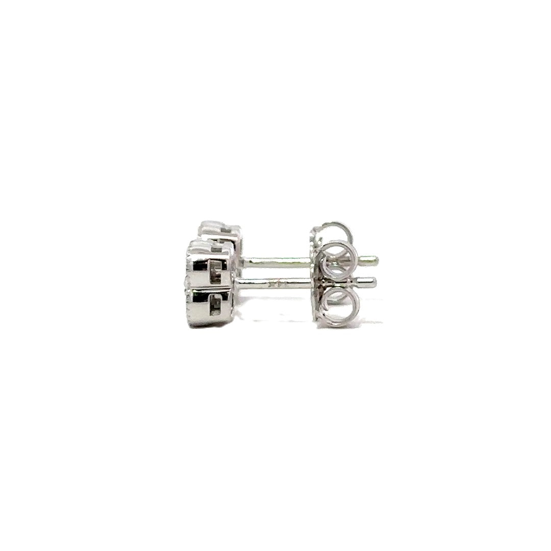 Clover Earrings - 14k White Gold 0.50ctw #11363