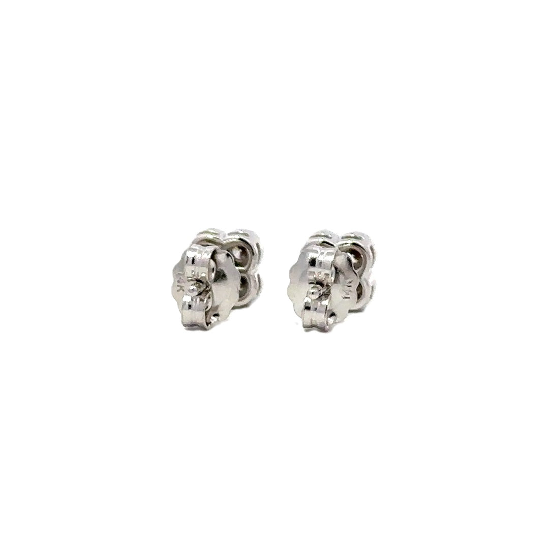 Clover Earrings - 14k White Gold 0.50ctw #11363