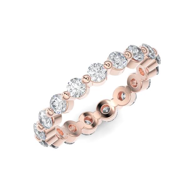 Bubble Eternity Band - Gold Ring