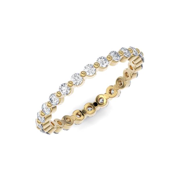 Bubble Eternity Band - Gold Ring