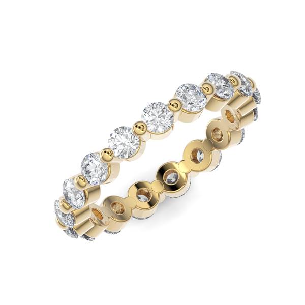 Bubble Eternity Band - Gold Ring