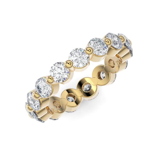 Bubble Eternity Band - Gold Ring