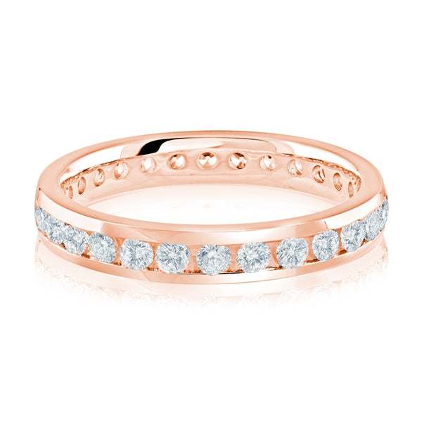 Channel Eternity Band - Gold Ring