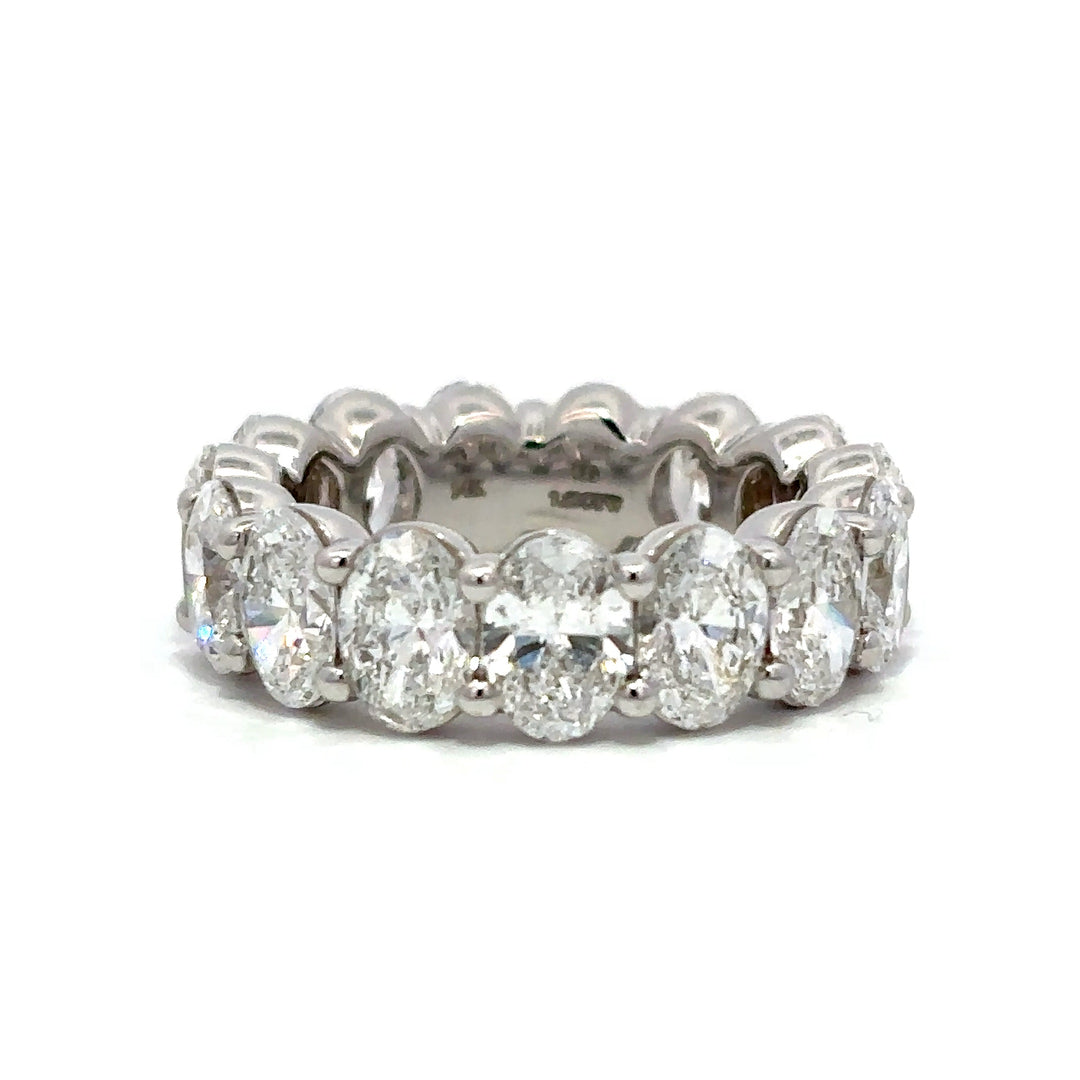 Eternity Ring (Oval) - 14k White Gold 7.69ctw #11403