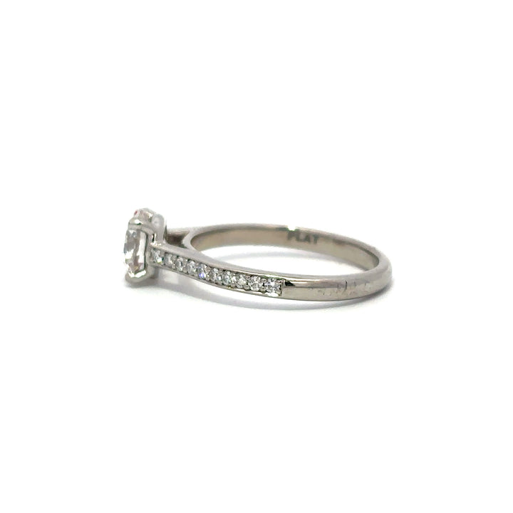 Pavé Ring (Round) - Platinum 1.07ct #12119