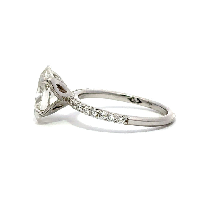 Pavé Ring (Oval) - 14k White Gold 2.27ct #12132