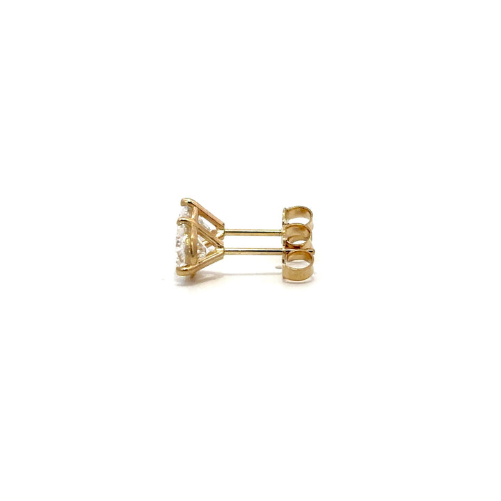 Solitaire Earrings (Martini-Set) - 14k Gold