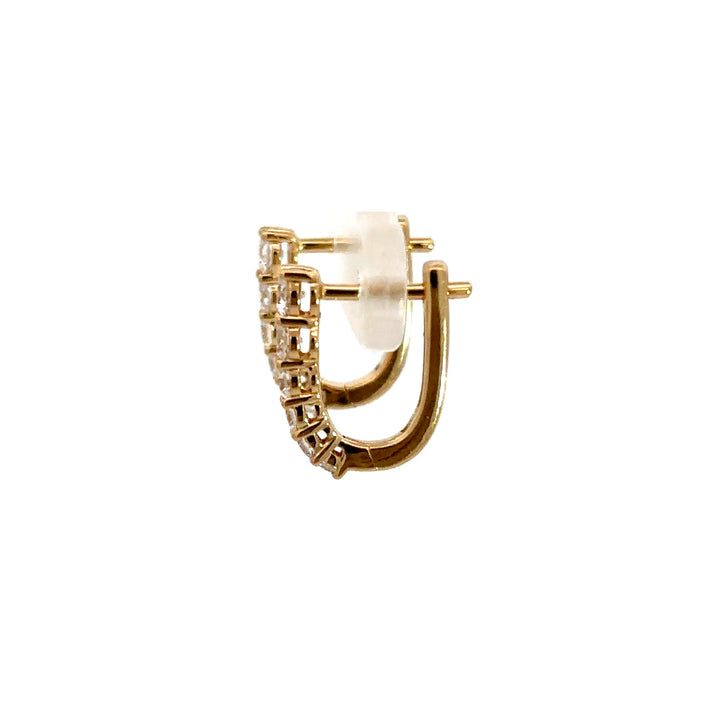 Hoop Earrings (Round) - 14k Gold 0.50ct