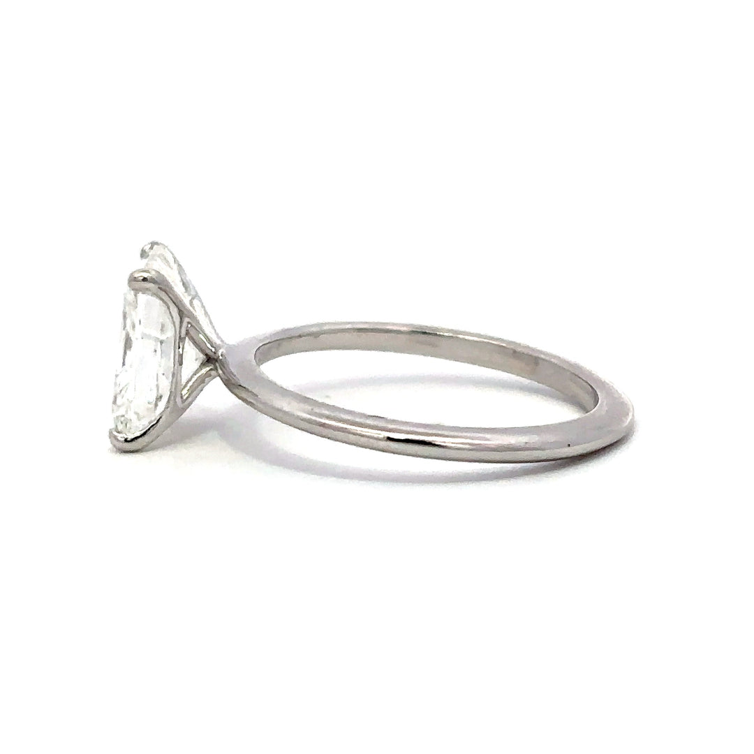 Solitaire Ring (Radiant) - 14k White Gold 2.08ct #12140