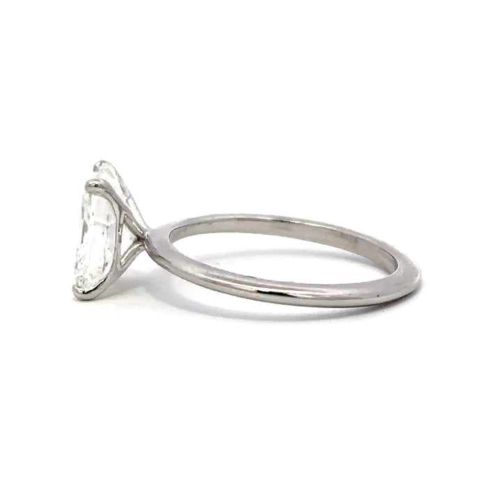 Solitaire Ring (Radiant) - 14k White Gold 2.08ct #12140