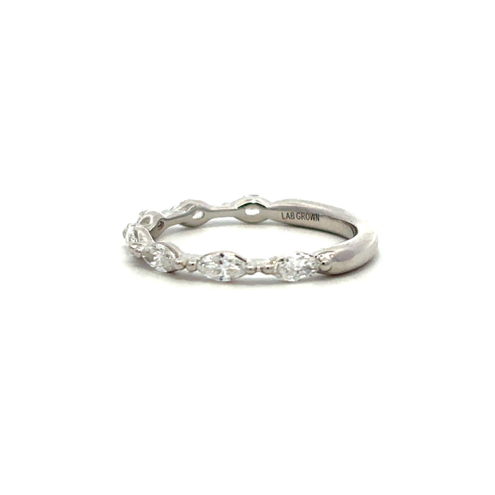 Half Eternity Ring (Marquise) - 14k White Gold 0.42ctw #12094